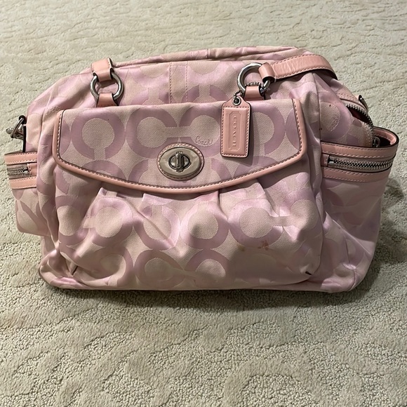 Coach Bags Pink Coach Diaper Bag Poshmark